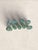 Glass Collection of 9 English Antique Aqua Glass Cod Neck Marble Bottles, Bristol, Circa 1900 For Sale - Image 7 of 7