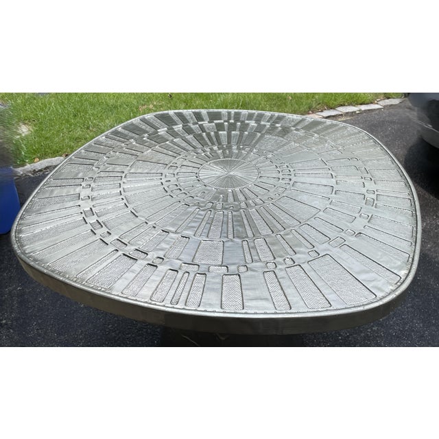 Jonathan Adler Jonathan Adler Talitha Starburst Nickel-Plated Metal Accent Table For Sale - Image 4 of 11