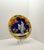 1920s Japanese Polychromed Blue and Yellow Decorative Porcelain Charger Plate, 1920s For Sale - Image 5 of 8
