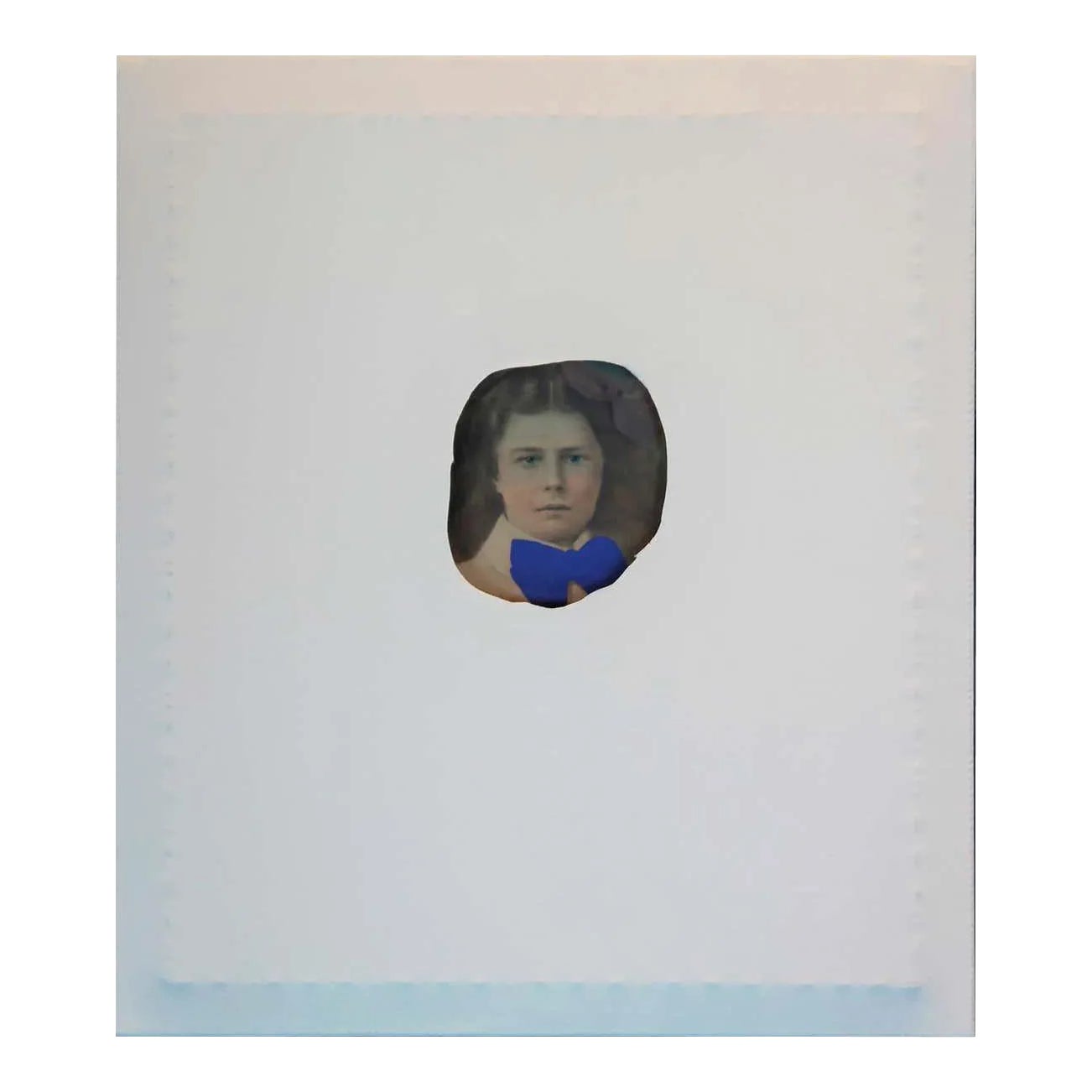 Matthew Reeves White Canvas Wrapped Portrait With Bright Blue Bow Tie ...