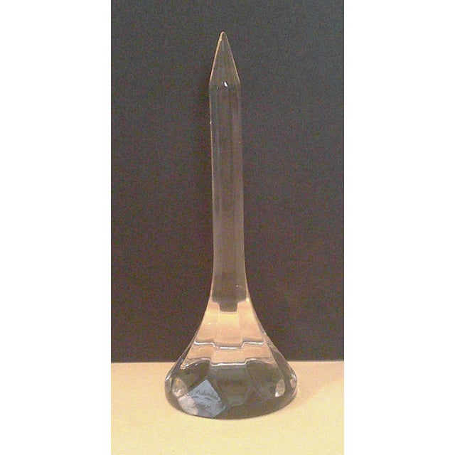 Crystal Golf Tee Paperweight by Val Saint Lambert Belgium Signed The Val St. Lambert de Sousa Crystal Large Golf Tee...