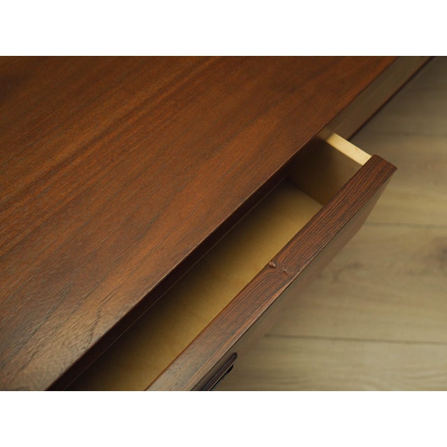 Brown Danish Walnut Lowboard, 1970s For Sale - Image 8 of 9