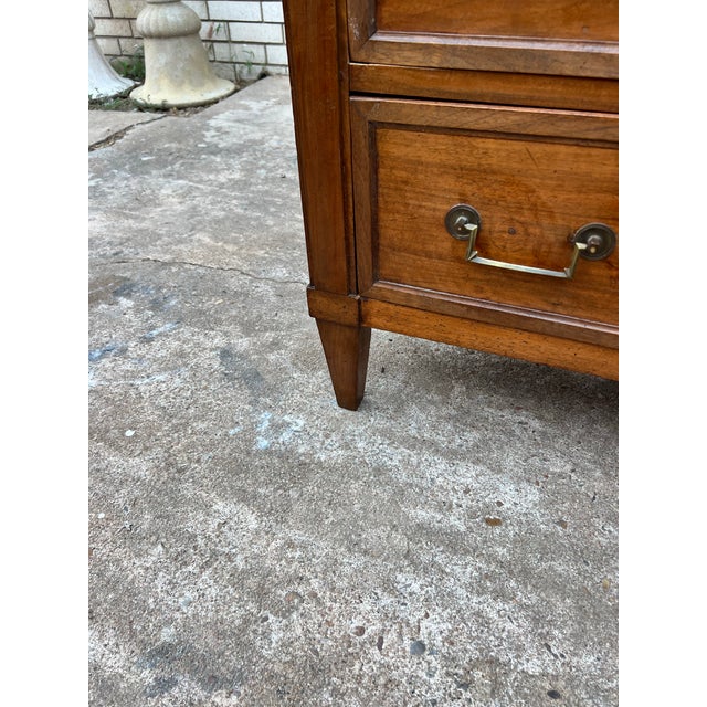 French 19th Century Louis XVI Mahogany Commode / Chest of Drawers For Sale - Image 4 of 12