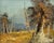Mid-Century Modern Vintage Autumn Landscape Impasto Oil Painting For Sale - Image 3 of 8