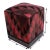 Shabby Chic Shabby Chic Pink Black Kilim Upholstered Handmade Ottoman For Sale - Image 3 of 7