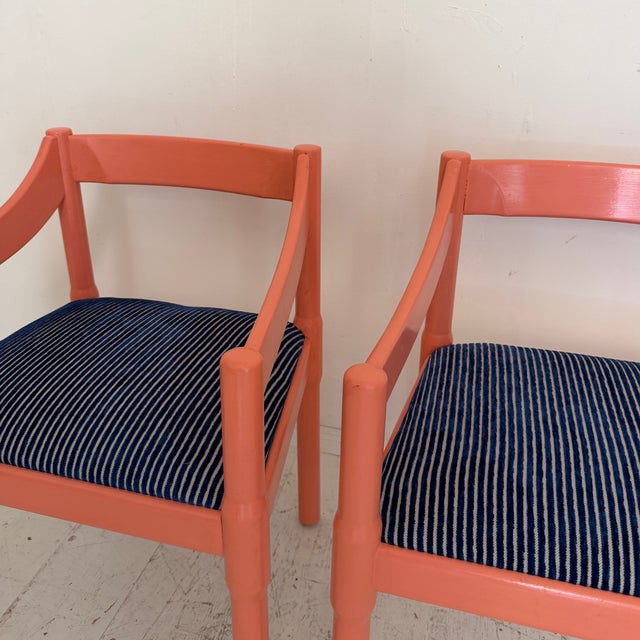 Wood Carimate Chairs by Vico Magistretti for Cassina, Italy, 1960, Set of 2 For Sale - Image 7 of 17