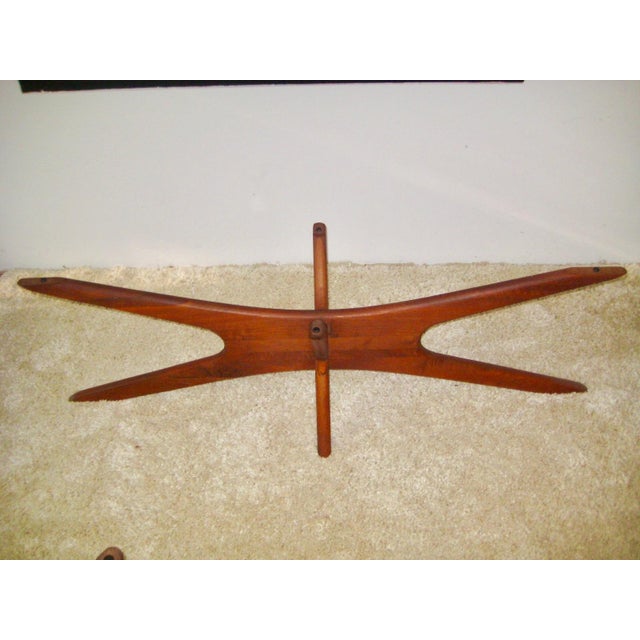 Wood Adrian Pearsall for Craft Associates Midcentury Jacks Coffee and Two End Tables For Sale - Image 7 of 14