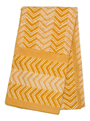 Chevron Hand Stitched Quilted Tablecloth, 6-seat table - Ocher