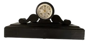 Art Deco Fireplace Clock in Marble, 1930s