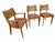 Bring authentic American Mid-Century Modern style to your dining space with this set of four Heywood-Wakefield maple...