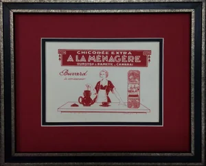 1920's Original Vintage French Mini Poster - Chicorée Extra - a La Ménagère