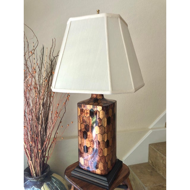 Hand Painted Mosaic Motif 3 Way Light Switch Table Lamp By The Bradburn Gallery