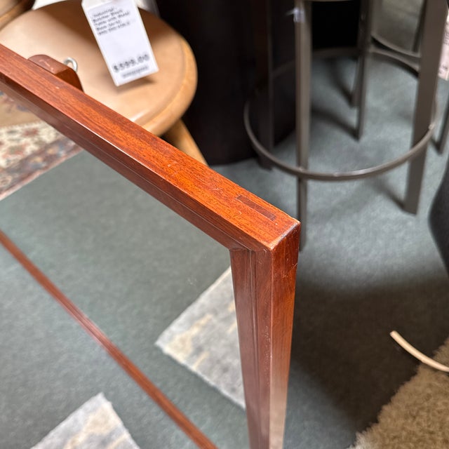 Rosewood Framed Wall Mirror, Vintage For Sale In San Francisco - Image 6 of 12