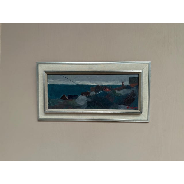 Kai Christensen, Coastal Landscape, 1950s, Oil Painting on Canvas, Framed For Sale - Image 6 of 18