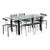 1980s René Herbst “Sandows” Dining Set for Alivar Museum Collection | Table + 6 Chairs For Sale