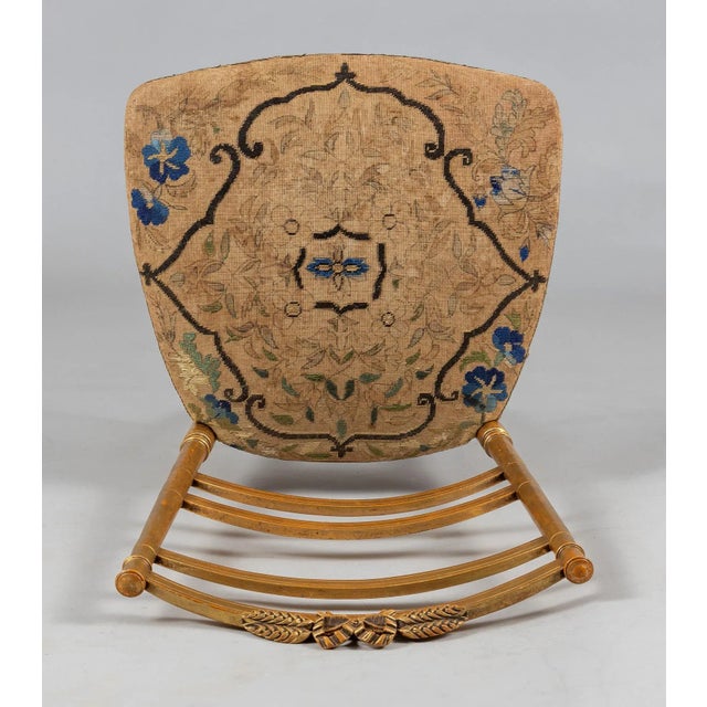 Gold Mid 19th Century French Giltwood Salon Side Chair For Sale - Image 8 of 11