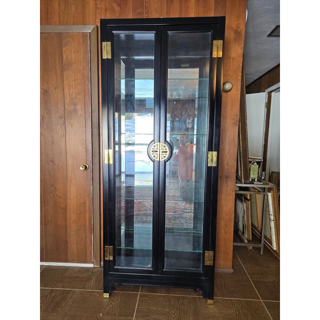 Mid-Century Modern Vintage Mid Century Modern Designer Signed Vitrine Showcase For Sale - Image 3 of 10