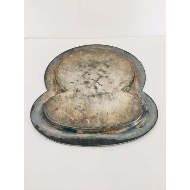 Silver Victorian Aesthetic Movement Silverplate Tray With Greenman Face by Meridian For Sale - Image 8 of 13