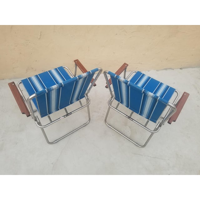 Folding Zip Dee Mid Century Modern Airstream Camping Chairs Set of 2 Chairish