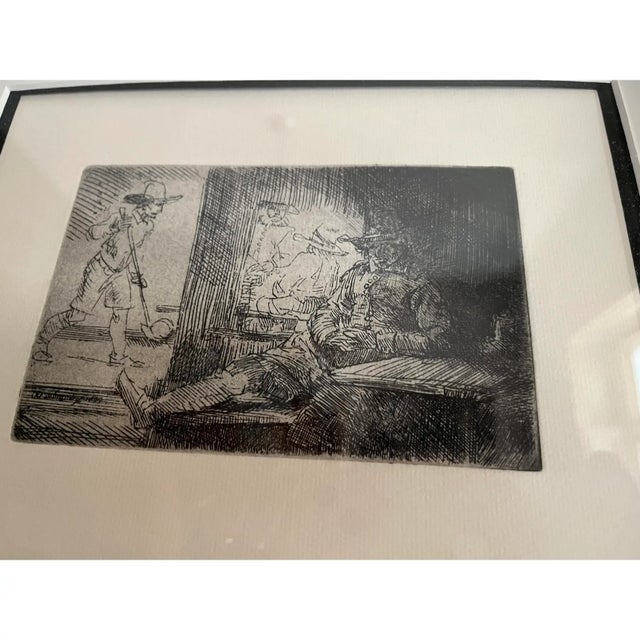 1990s 1990s Rembrandt Van Rijin, "The Golf Player", 1654 Etching For Sale - Image 5 of 10