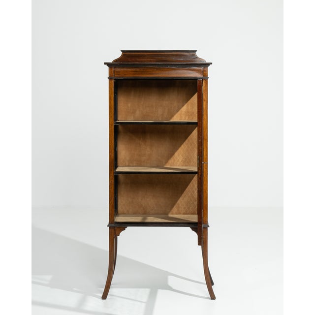 Traditional Edwardian Inlaid Cabinet United Kingdom 19th Century For Sale - Image 3 of 14