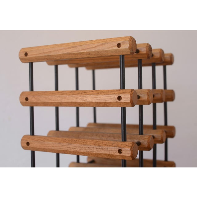 Mid Century Danish Modern 21-Bottle Wine Rack For Sale In San Francisco - Image 6 of 9
