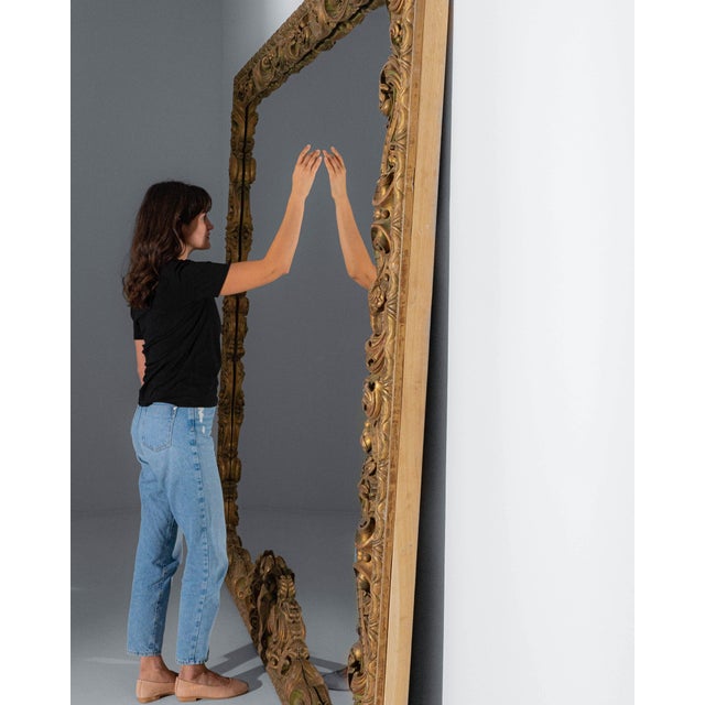 1880s French Oak Neoclassical Mirror For Sale - Image 17 of 18