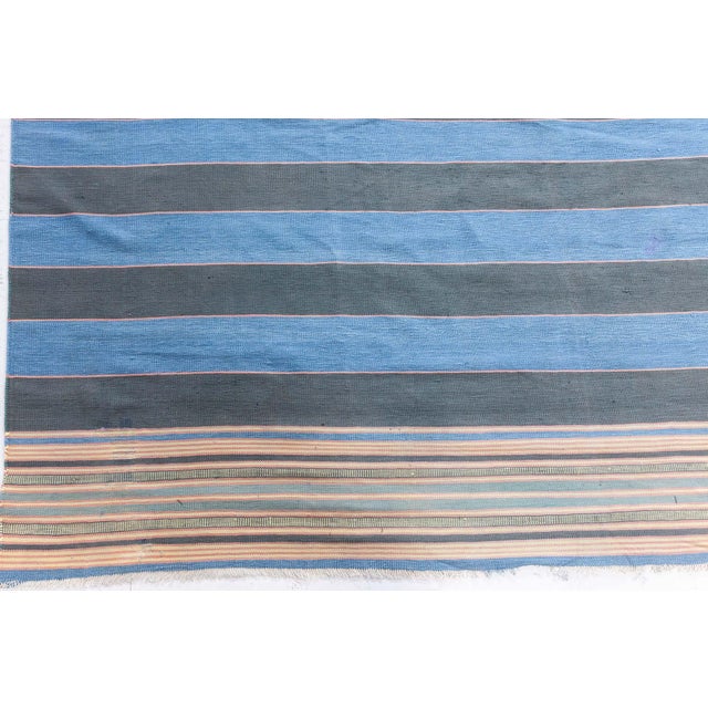 Mid-Century Modern Vintage Indian Dhurrie Rug Doris Leslie Blau For Sale - Image 3 of 9