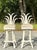 Wood Vintage Coastal Swivel Pineapple Rattan Quadrille Covered Bar Stools - A Pair For Sale - Image 7 of 8