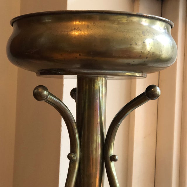 MidCentury Brass Jardinière Plant Stand Chairish