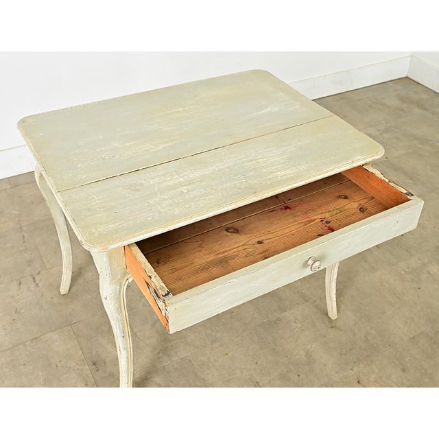 Wood French 18th Century Louis XV Period Painted Table For Sale - Image 7 of 12