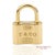 Early 19th Century Early 19th Century Tiffany & Co. 18k Yellow Gold Padlock Charm Pendant Necklace (Non Openable) For Sale - Image 5 of 12
