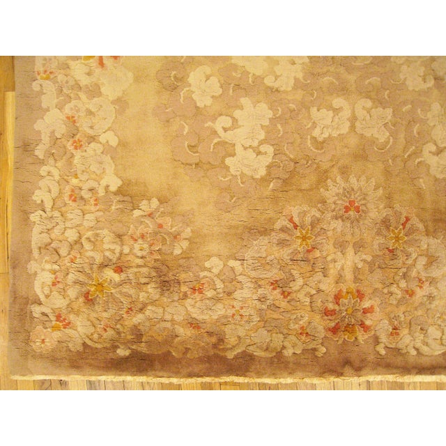 1940s Vintage Chinese Decorative Oriental Rug in Gallery Size For Sale - Image 5 of 11
