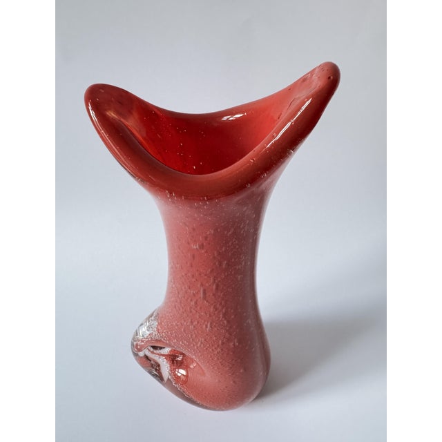 Vintage Polish Art Glass Vase, 1970s For Sale - Image 16 of 18
