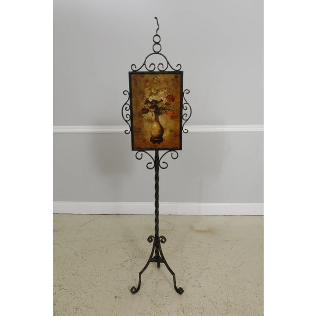 Iron Decorated Standing Screen For Sale In Philadelphia - Image 6 of 6