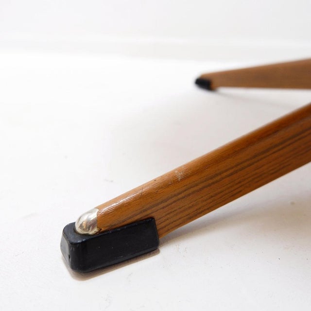 Swivel Ottoman in Brown Leather and Metal Base from de Sede, Switzerland, 1970s For Sale - Image 10 of 16