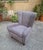 Mid-Century Modern Bergère Armchair in Grey attributed to Paolo Buffa, 1940s For Sale - Image 3 of 6