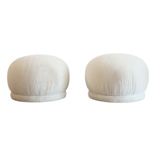 Set of Swivel Poufs Ottomans by Directional, 1970s For Sale