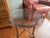 Transitional Charleston Forge Cascade Drink Table With Thick Riverglass For Sale - Image 3 of 10