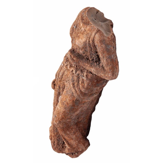 Petite Antique European Terracotta Figurine For Sale In Los Angeles - Image 6 of 8