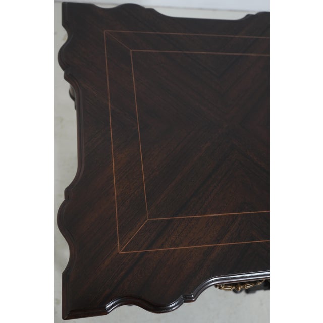 Theodore Alexander 5006-025 Walnut Lamp Table For Sale - Image 13 of 18