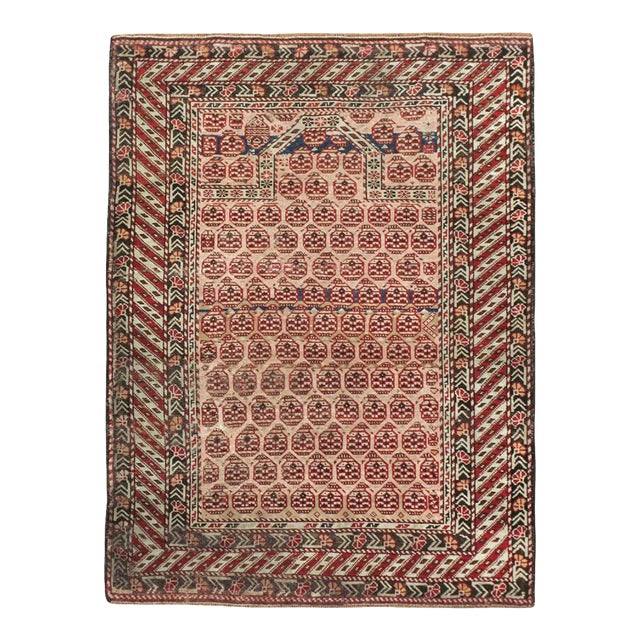Galerie Shabab Collection Early 20th Century Caucasian Shirvan Throw Rug For Sale