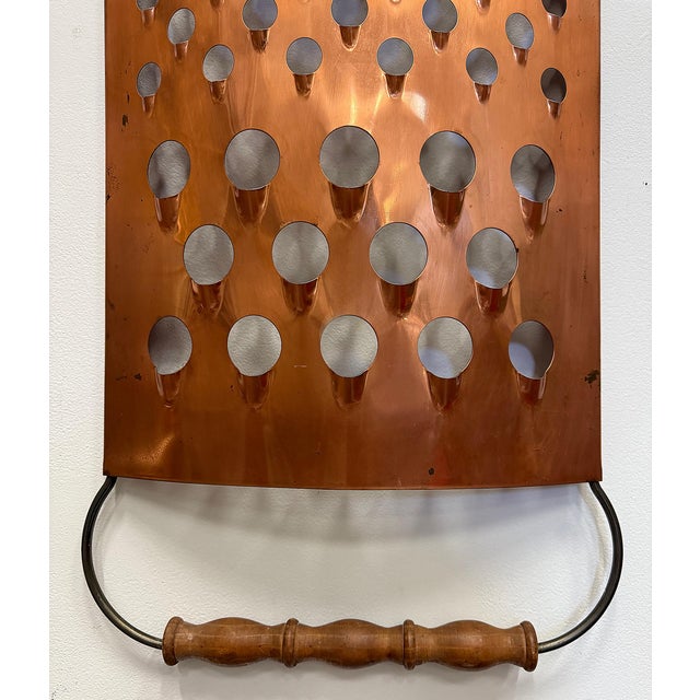 Overscale 1979 Curtis Jeré Cheese Grater Wall Sculpture, Signed For Sale - Image 9 of 10
