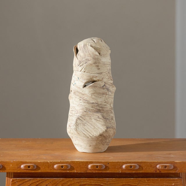 2000 - 2009 Signed Sculptural Studio Ceramic Pottery Vessel, Dated 2008 For Sale - Image 5 of 10