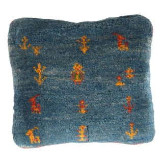 Pasargad DC Fine Hand Knotted Persian Gabbeh Pillow For Sale