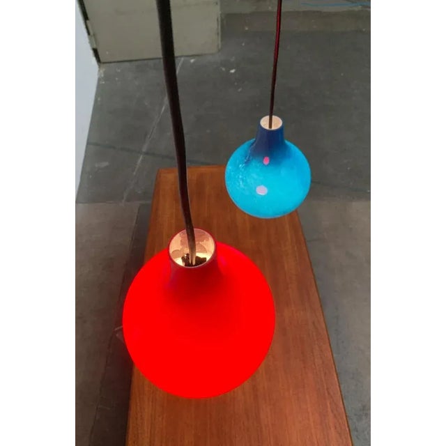 Mid-Century German Ah Glass Pendant Lamp from Peill & Putzler, Set of 2 For Sale - Image 18 of 18