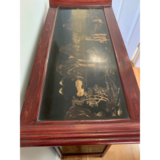 1990s Vintage Chinoiserie Chest With Brass Lock For Sale - Image 16 of 18