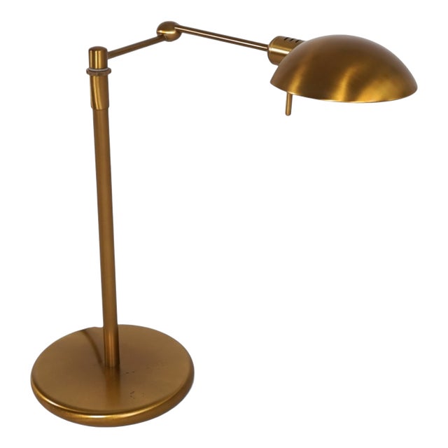Brass-Colored Dimmable and Height-Adjustable Holtkötter 6352/1-3 Table Lamp, 1960 For Sale