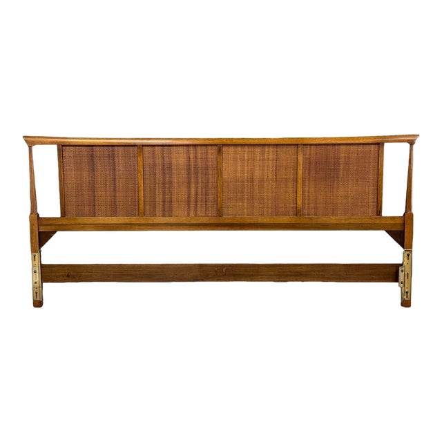 1960s Cane King Mid Century Headboard For Sale