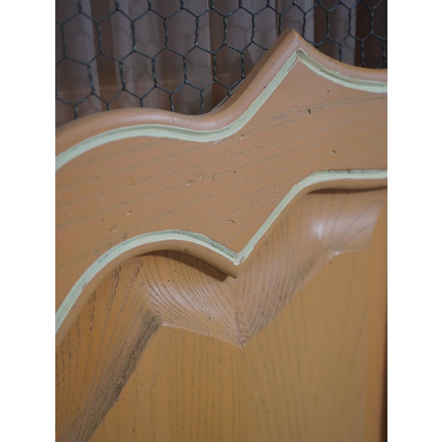 Italian Paint Decorated 2 Door Armoire For Sale - Image 14 of 18